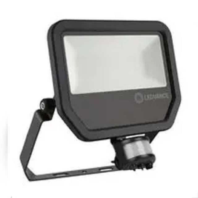 LED FLOOD 240V 4000K 5500lm IP65 BLK 50W SENSOR