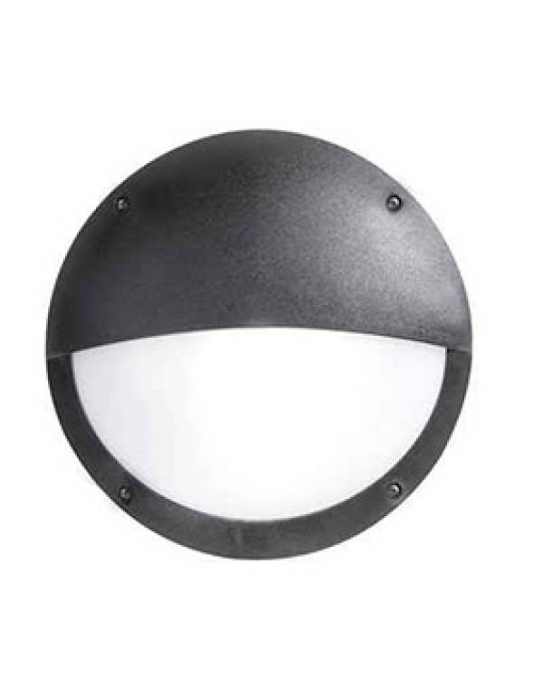 LUCIA-EL RND B/HEAD E27 60w IP66 BLK (Bx16)