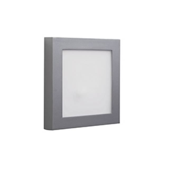 SURF SQUARE LED PANEL 3000K 8W 400LM GRY (Bx20)