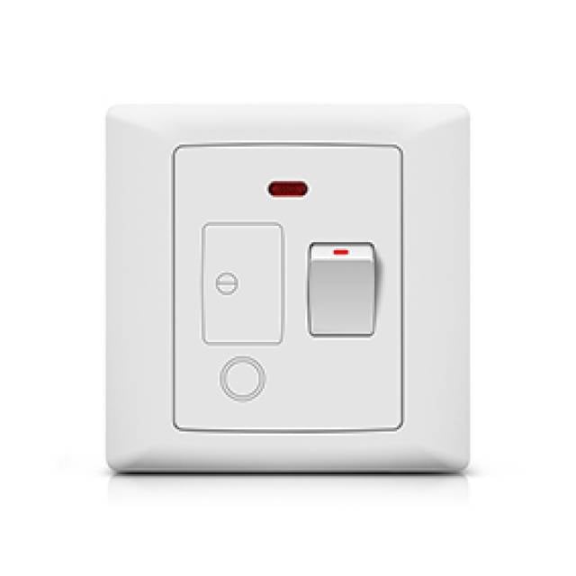FOXGLO EB WHITE SPUR SWITCH OUTLET NEON 13A