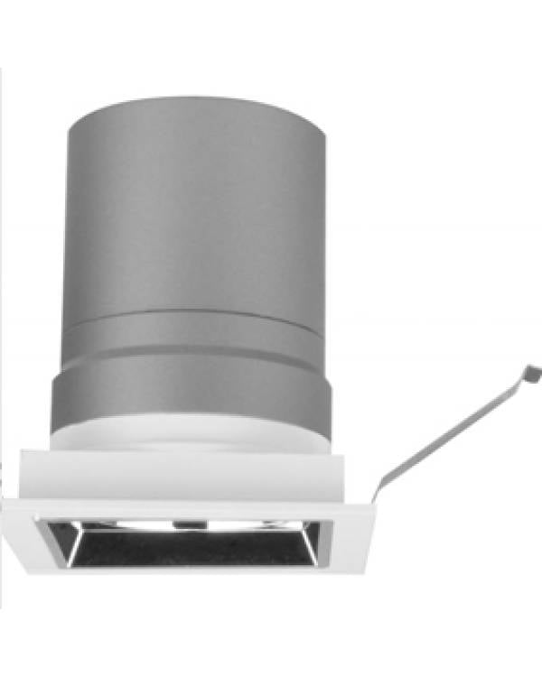 REC DOWNLIGHT LED SQ ADJ 10w 36dg 3000K WHT