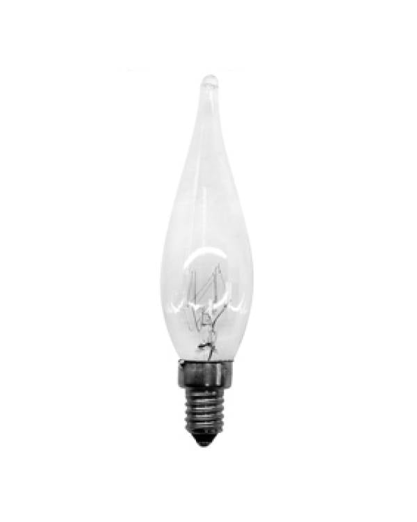 230V BENT TIP CANDLE CLEAR E10 15W
