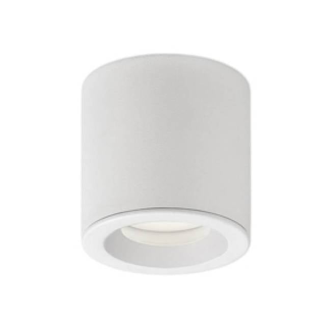 CEILING LIGHT SURF RD VANDUO 1xGU10 DIA 80mm WH