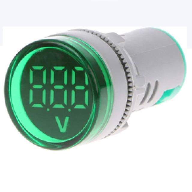 IND. TYPE VOLTMETER 50-500VAC  GREEN