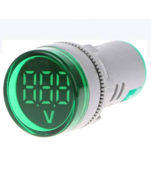 IND. TYPE VOLTMETER 50-500VAC  GREEN