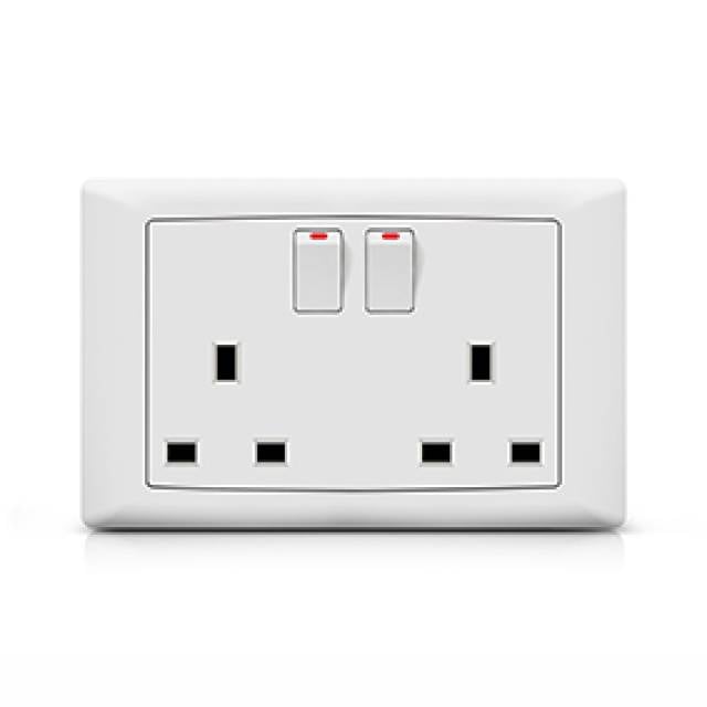 FOXGLO EB WHITE SW SOCKET 2G 13A SP (Bx50)