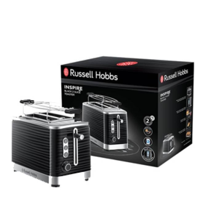 RH INSPIRE TOASTER 2 SLICE 1050W BLACK