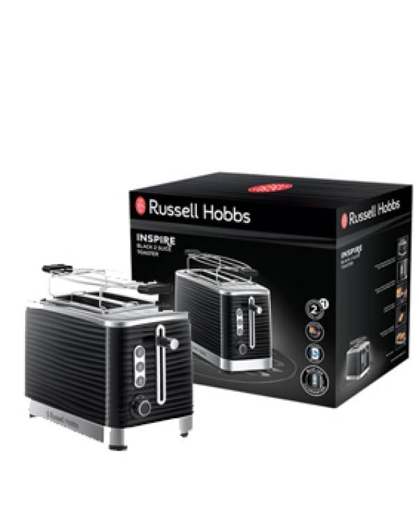 RH INSPIRE TOASTER 2 SLICE 1050W BLACK