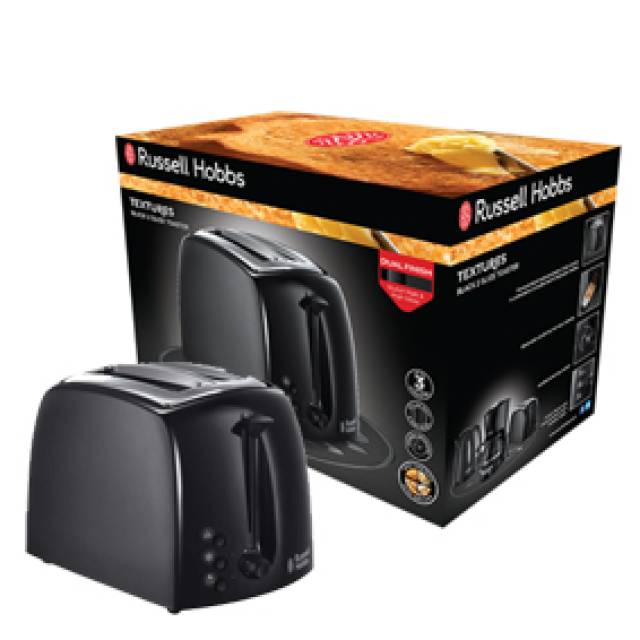 RH TEXTURES TOASTER 2 SLICE1000W BLK