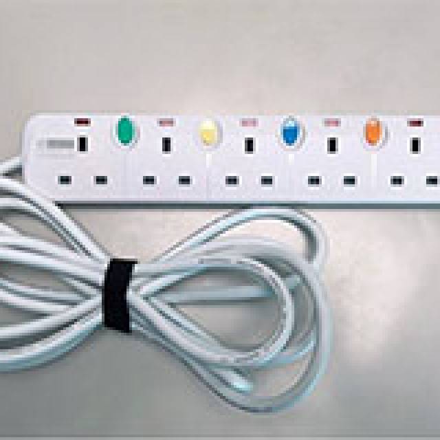 ABB EXT SKT 6G 13A FSD +NEON 3MT+SURGE WHT F10+1)