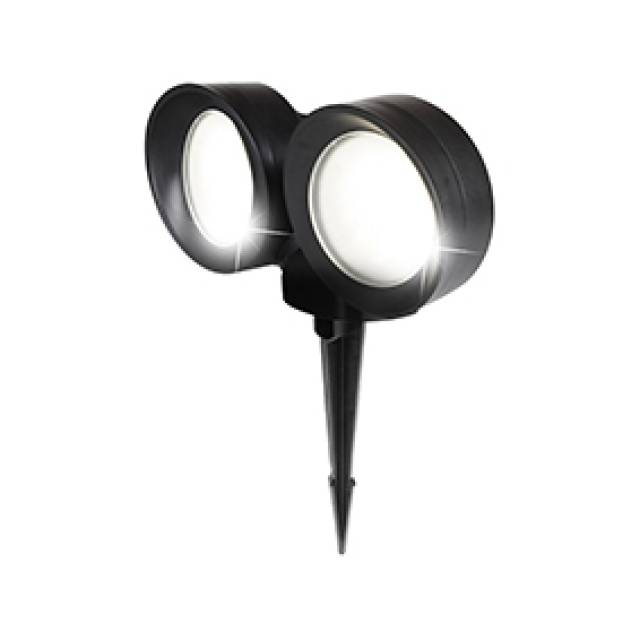 TOMMY SPIKE 2L GX53 2x10w CCT IP66 BLK (Bx18)