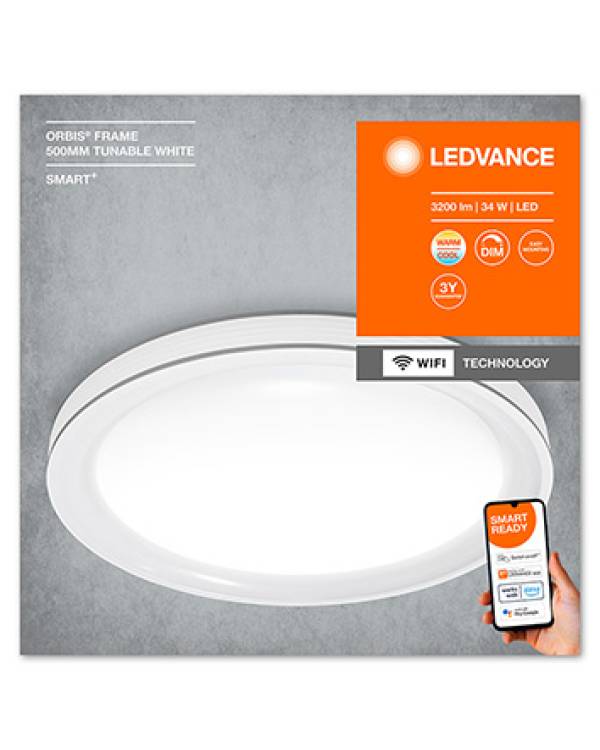 SMART+WIFI ORBIS FRAME WHT TW 34W 1900 lm