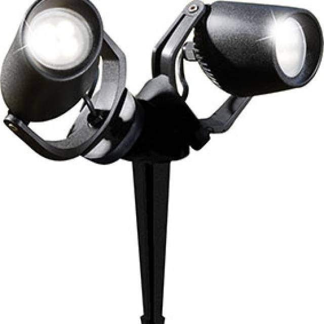 MINITOMMY 2L GU10 2x3.5W CCT IP66 BLK (Bx18)