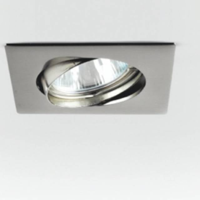 REC DOWNLIGHT SQUARE ADJ GU10 CHR
