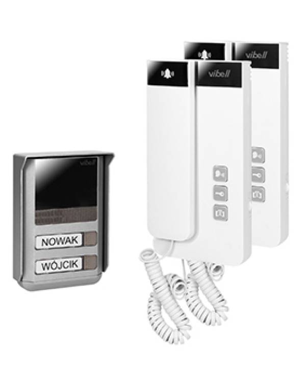 2 WIRE DOORPHONE SURF SET SALEM WHT X 2