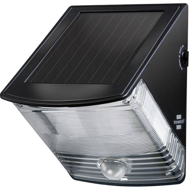 SOLAR LED WALL LAMP BLACK 2x0.5W 85lm IP44 SENSO