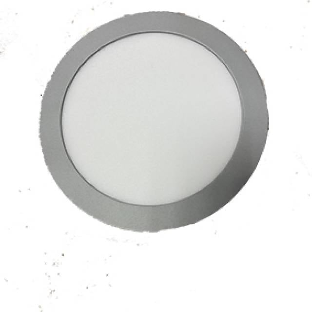 REC ROUND LED PANEL 3000K 8W 400LM GRY (Bx20)