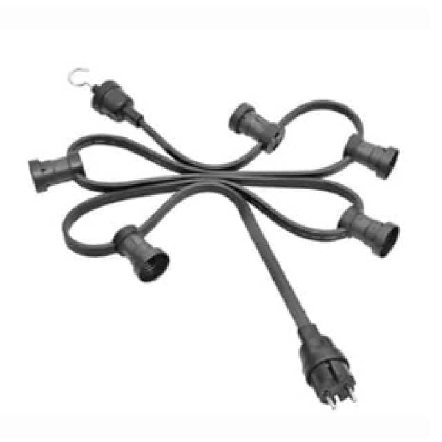 FESTOON CABLE 2x1.5mm² For KLH Holders BLACK DRUM
