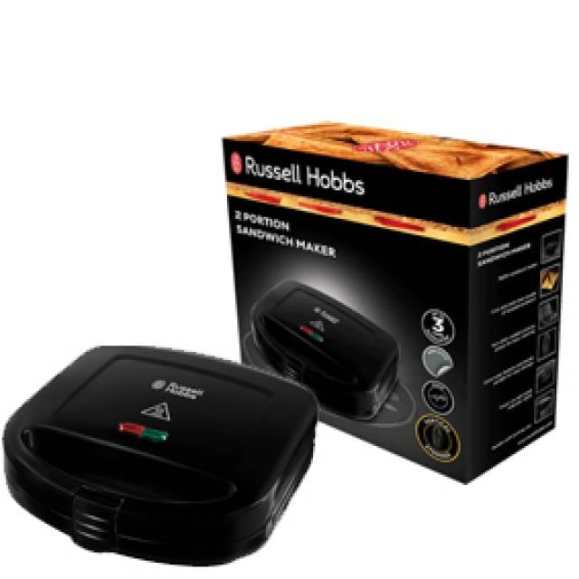 RH SANDWICH MAKER 2 SLICE 1400w BLK