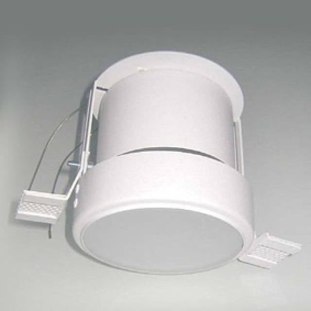 REC DOWNLIGHT ROUND ZERO GU10 50w 230V WHT GLS