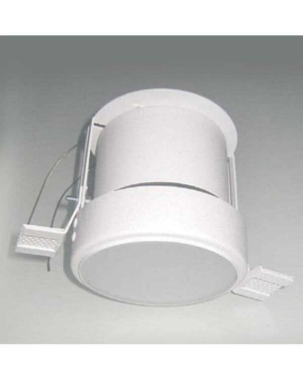 REC DOWNLIGHT ROUND ZERO GU10 50w 230V WHT GLS