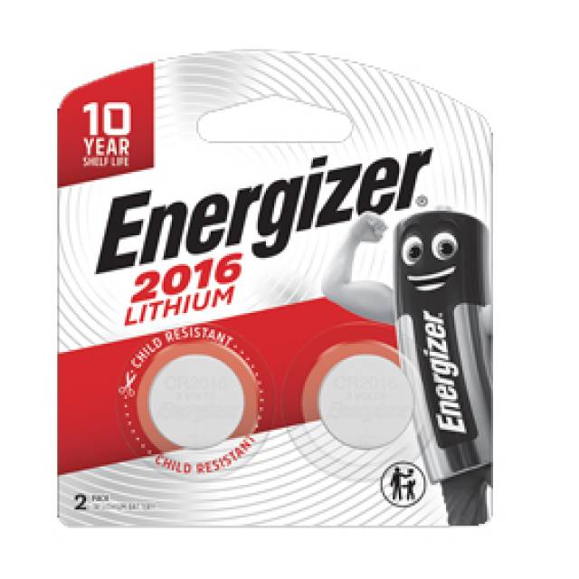 ENR LITHIUM BATTERY CR2016 3V (Px2)