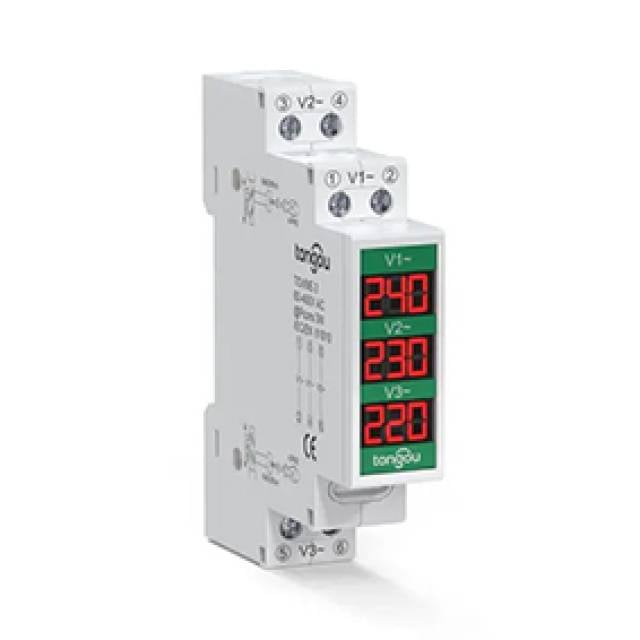 MCB TYPE DIGITAL VOLTMETER 3PH
