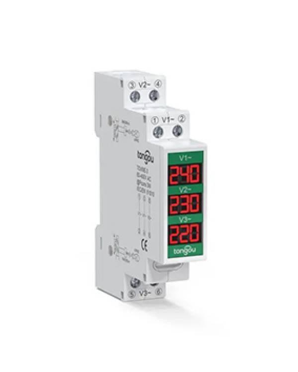 MCB TYPE DIGITAL VOLTMETER 3PH