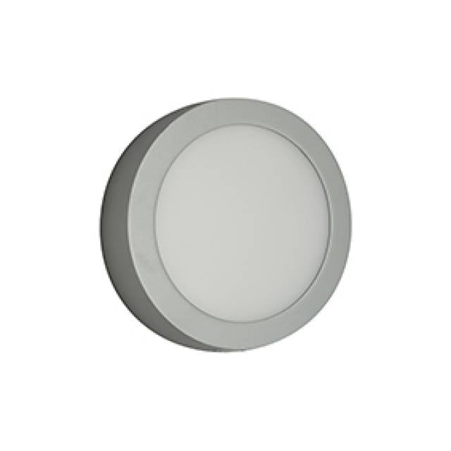 SURF ROUND LED PANEL 4000K 8W 420LM GRY (Bx20)