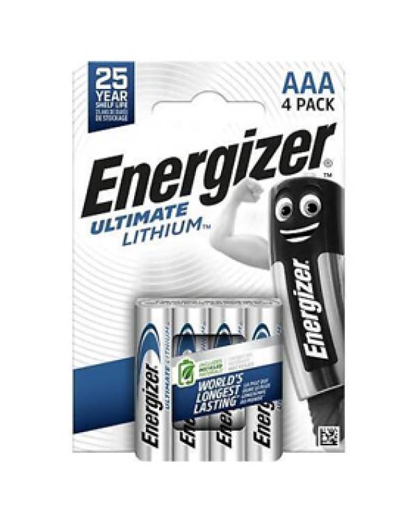 AAA LITHIUM 1.5V ENERGIZER BATTERY (Px4)