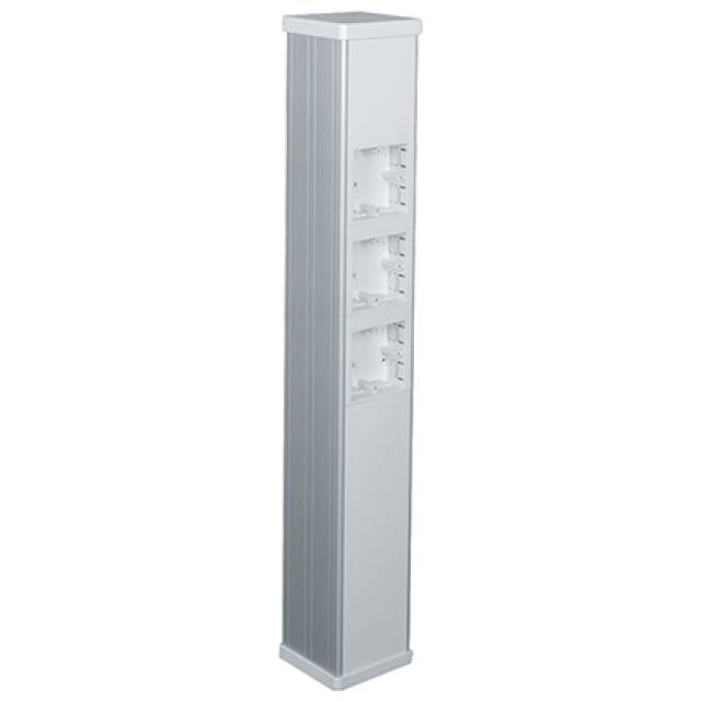 POWER POST DOUBLE SIDED 692mm  6 3x3 ALUM WHT