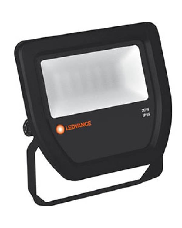 LED FLOOD 240V 4000k 2000lm IP65 BLK 20w