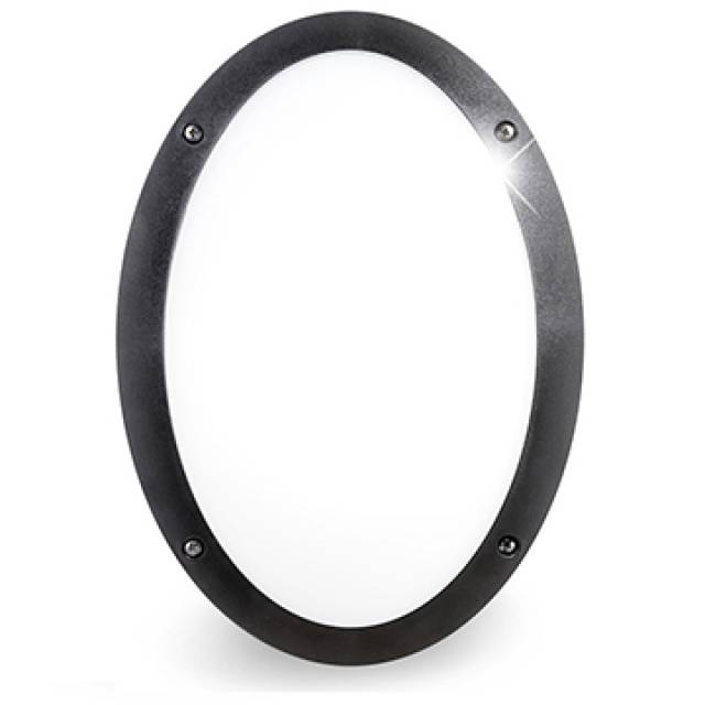 LUCIA-GD RND B/HEAD E27 60w IP66 BLK (Bx16)