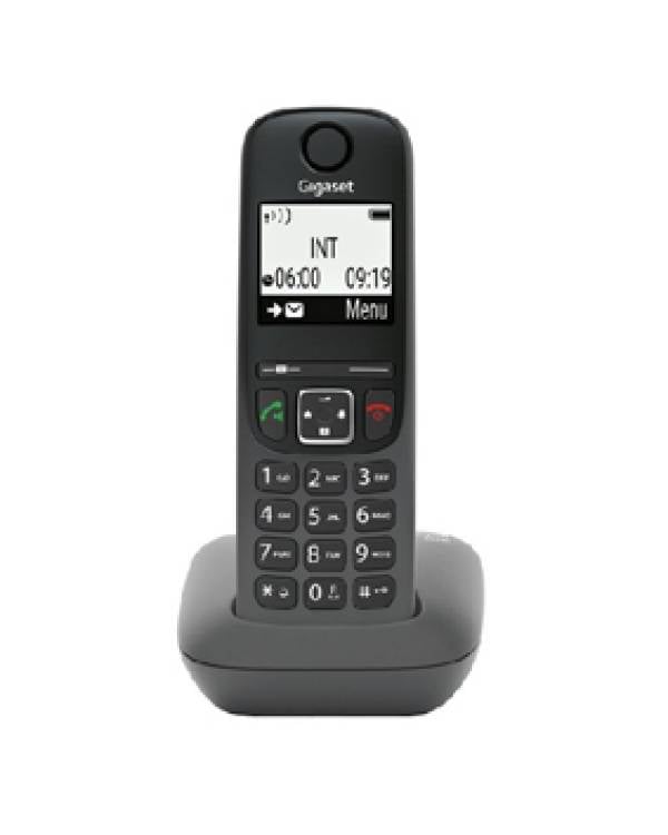 CORDLESS TELEPHONE AS490 BLK SINGLE H/FREE (Bx1)