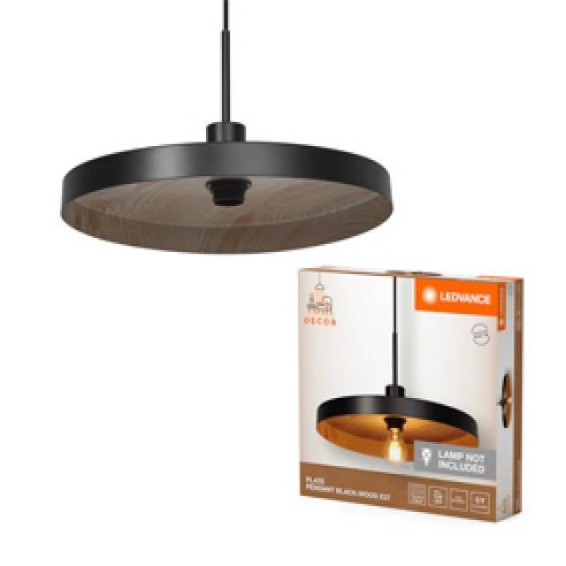 PENDANT DECOR PLATE E27 BG