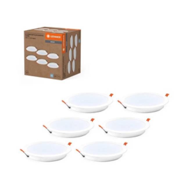 DL ESSENTIAL 18W 220MM 865 WT 10X6 LEDV (Bx6)