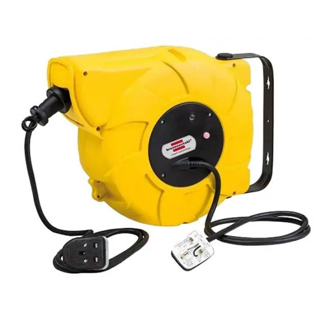 EXTENSION YELLOW AUTO CABLE REEL 9+2m IP44 3X1.5MM