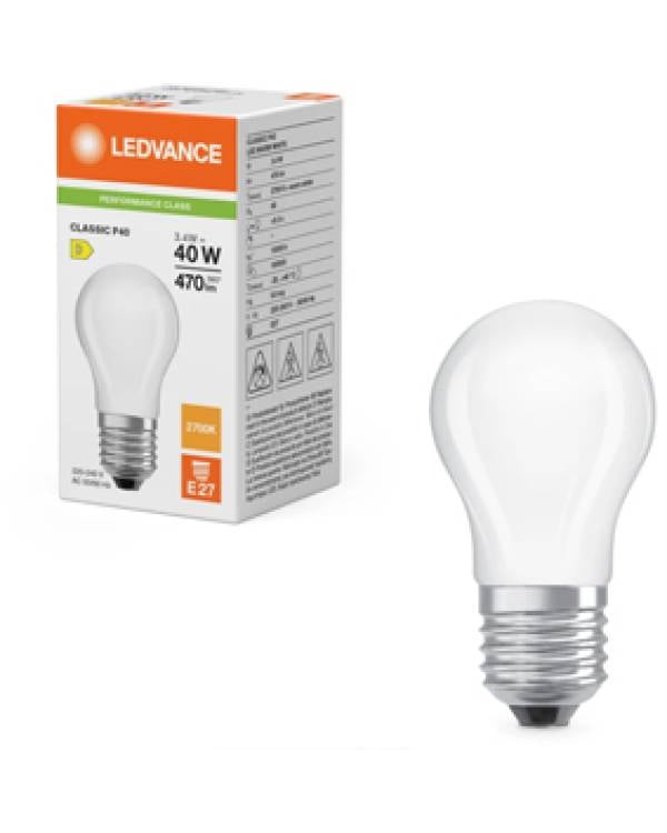 LED BALL 40 E27 3.4W 230V FRST 2700K 470lm (Bx10)