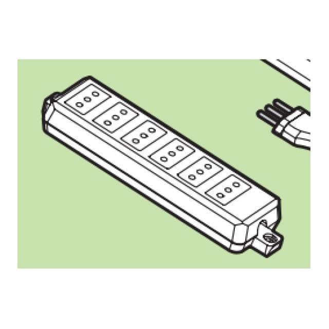 EXT SKT 6G 10A 3PIN CONTINENTAL BLK (Bx20)