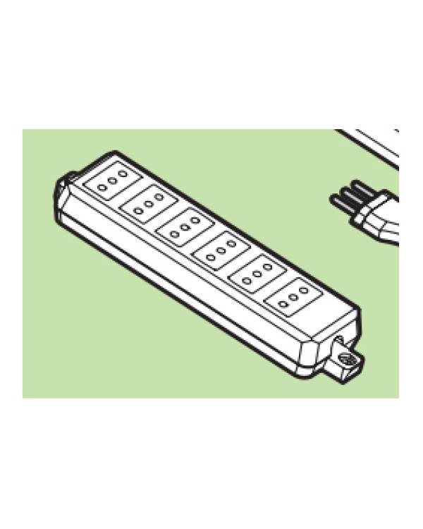 EXT SKT 6G 10A 3PIN CONTINENTAL BLK (Bx20)