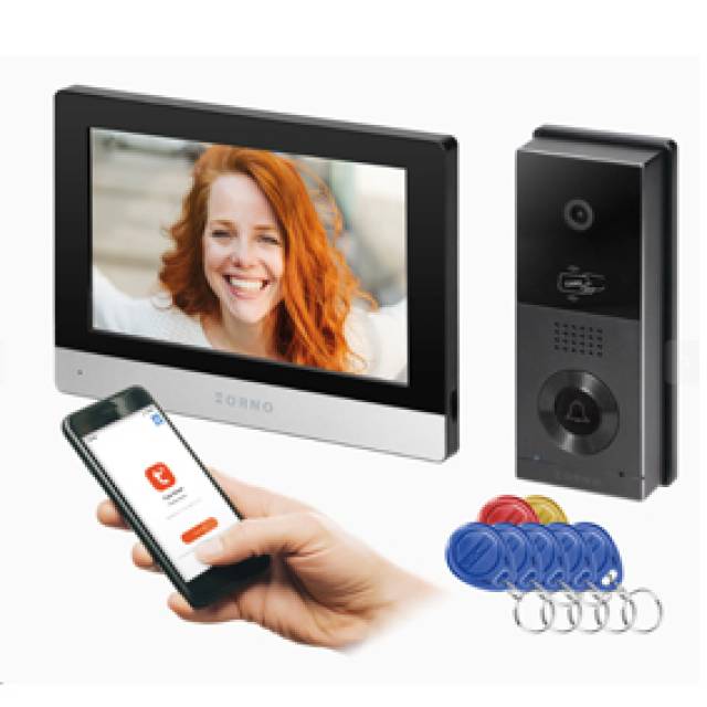 XIRAN VID DOORPHONE SET SMART BLK 8’’ WIFI+APP