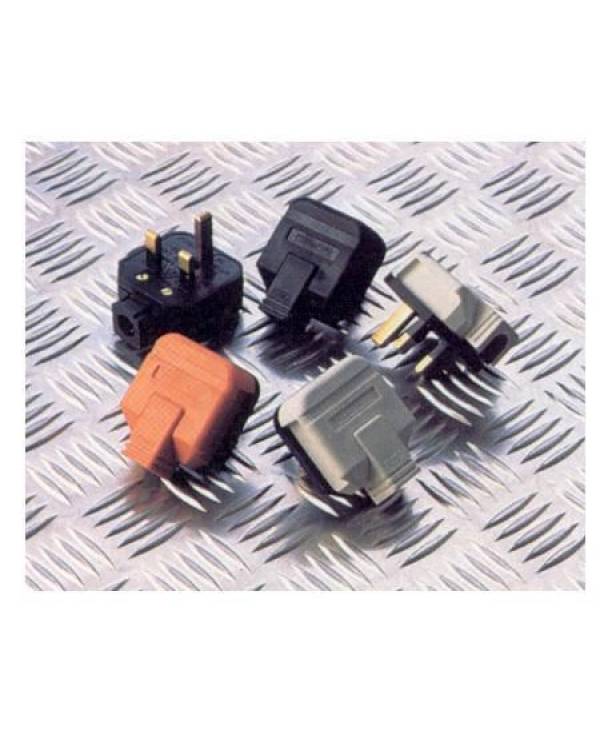 PLUG 13A PLASTIC H/DUTY 3PIN BLK (F10+1) (Bx10)