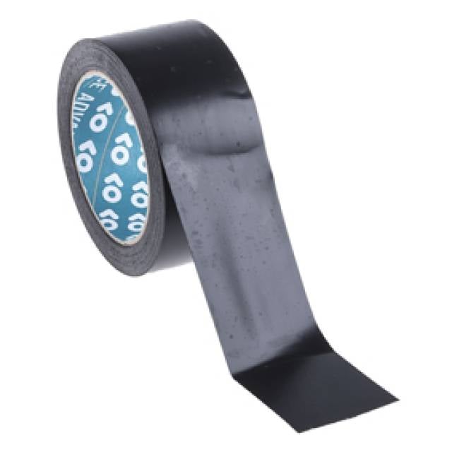 TAPE PVC BLK 50mm x 25mtr x 0.13mm (B x 48)