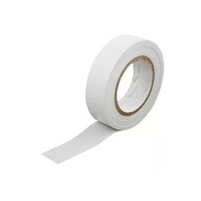 TAPE PVC WHT 19mm x 20mtr x 0.13mm (B x 48)