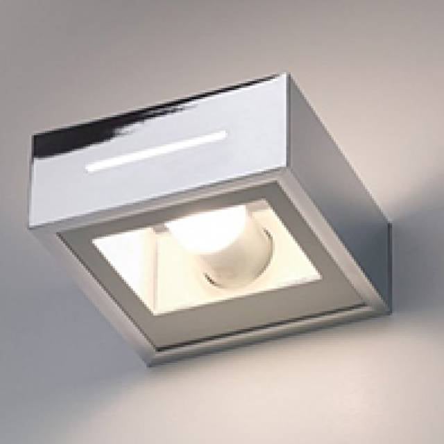 WALL RAP G9 40w BLUE GLS CHROME