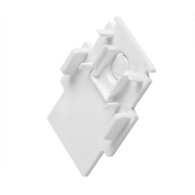 END CAP FOR RECESSED TRACK WHITE