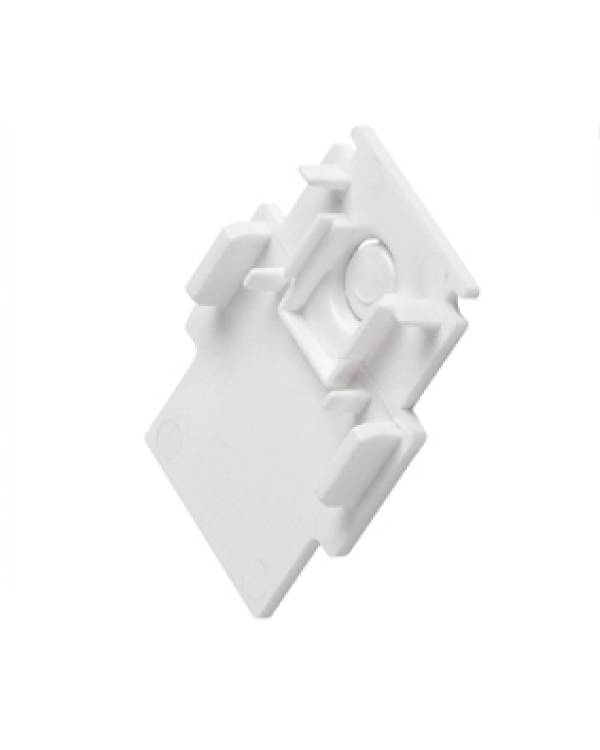 END CAP FOR RECESSED TRACK WHITE