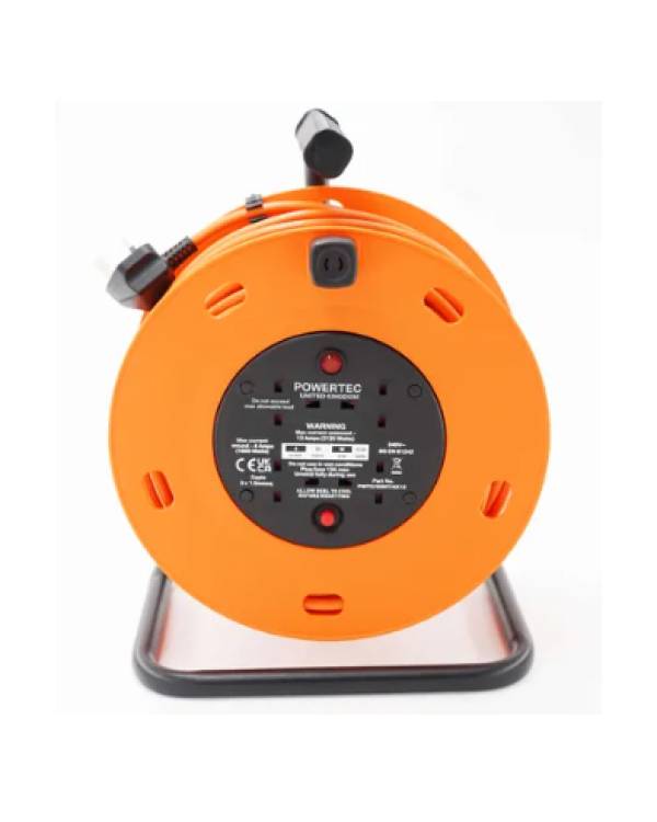 EXTENSION H.D. C/REEL x25m CABLE 4x13A ORANGE