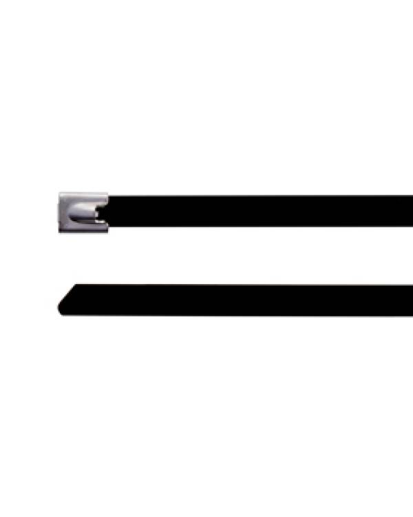 CABLE TIES ST/STEEL 200 x 7.9mm POLYESTER COATING