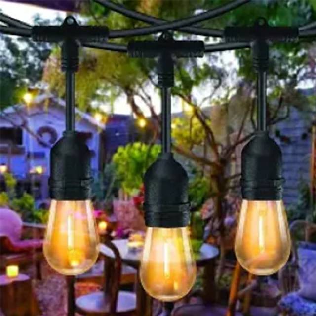 GARLAND SET FESTOON 15mX15 E27 3000K IP44